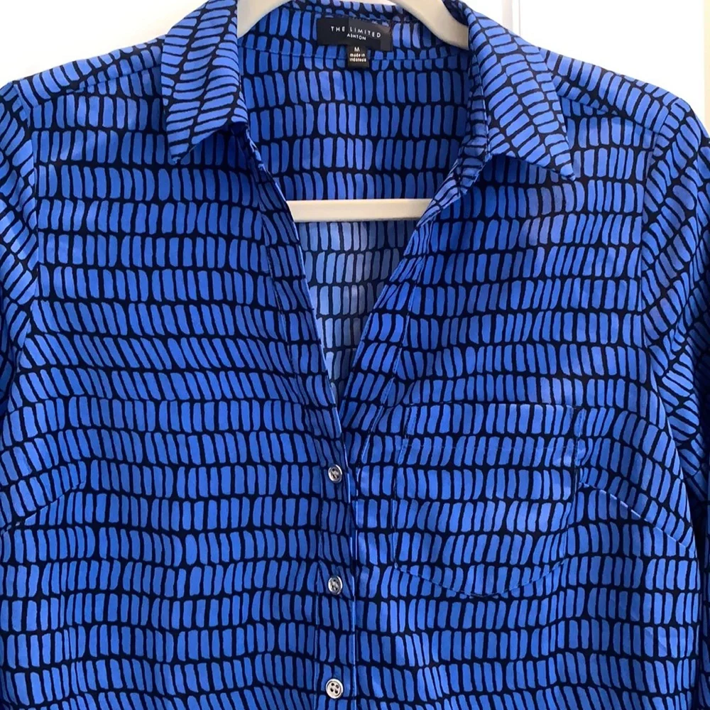 The limited blue and navy shirt dress - Picture 3 of 9